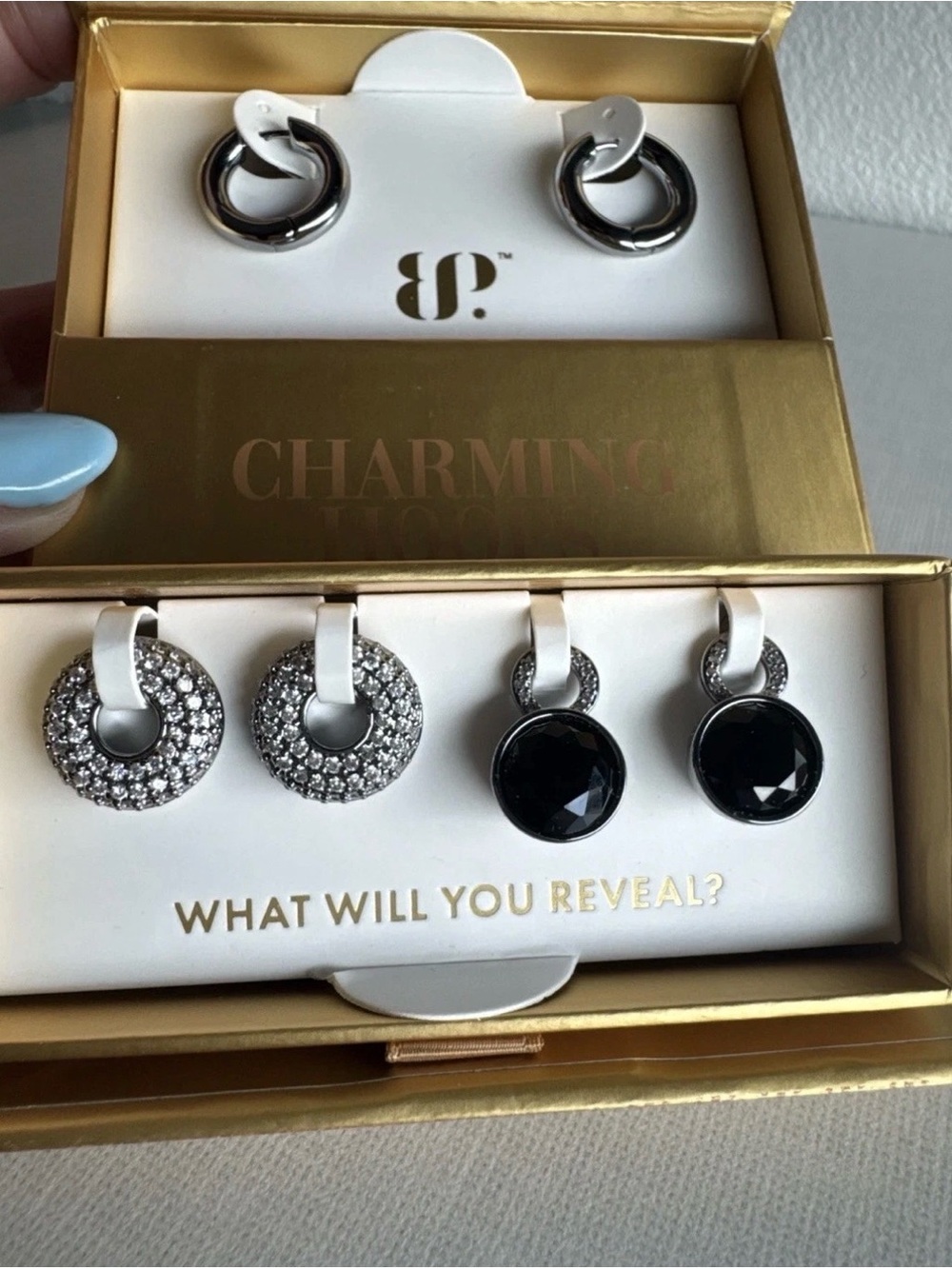 Bomb Party Charming Hoops
Unexpected Sparkle ER77595
Hematite